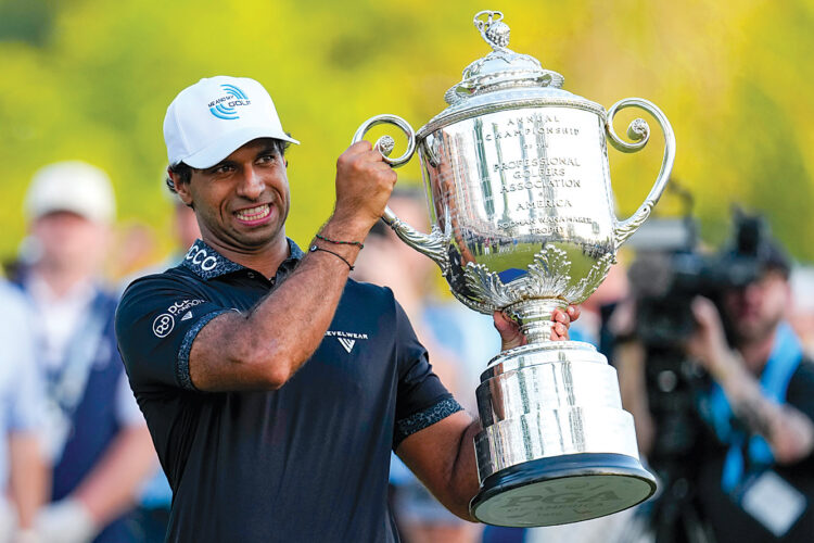 Aaron Rai runs away with first major with PGA Championship victory